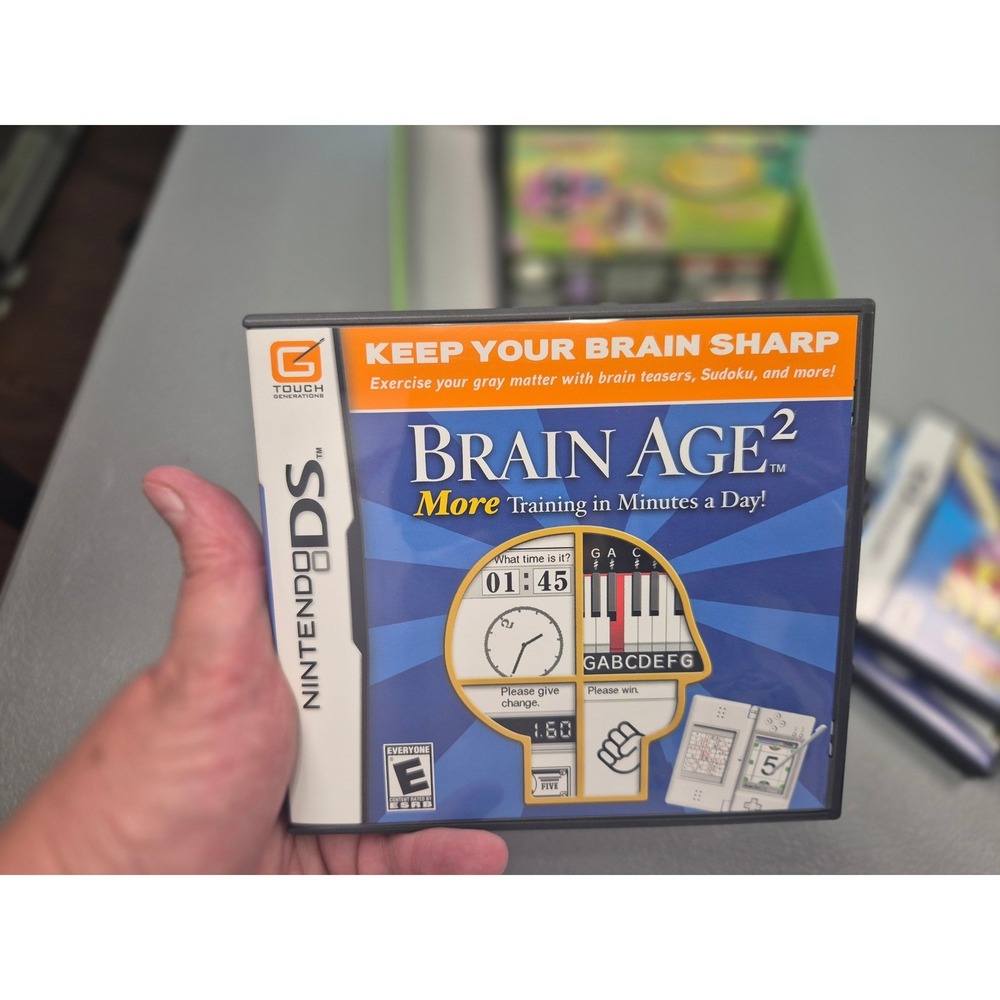 Nintendo DS Brain Age‎ 2 More Training in Minutes a Day CIB Complete With Manual